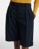 Saint Laurent Saint Laurent Pleated cotton Bermuda shorts - 3