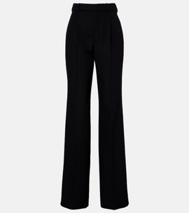 Saint Laurent Saint Laurent Pleated virgin wool straight pants