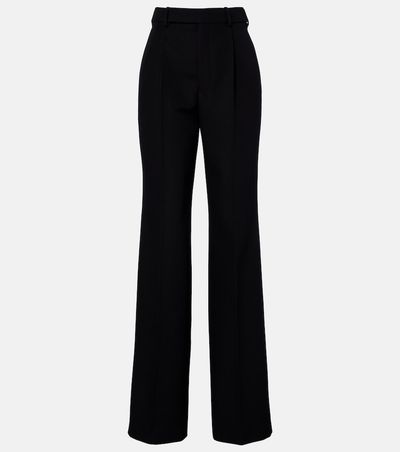 Saint Laurent Saint Laurent Pleated virgin wool straight pants