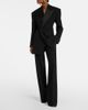 Saint Laurent Saint Laurent Pleated virgin wool straight pants - 2
