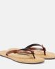 Saint Laurent Saint Laurent Pool leather-trimmed thong sandals - 1