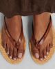 Saint Laurent Saint Laurent Pool leather-trimmed thong sandals - 2