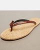 Saint Laurent Saint Laurent Pool leather-trimmed thong sandals - 6