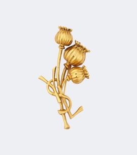 Saint Laurent Saint Laurent Poppy Cassandre brooch
