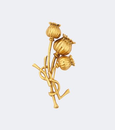 Saint Laurent Saint Laurent Poppy Cassandre brooch