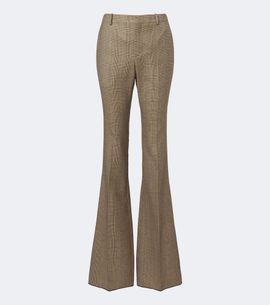 Saint Laurent Saint Laurent Prince of Wales wool flared pants