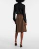 Saint Laurent Saint Laurent Prince of Wales wool midi skirt - 3