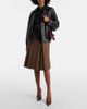 Saint Laurent Saint Laurent Prince of Wales wool midi skirt - 5