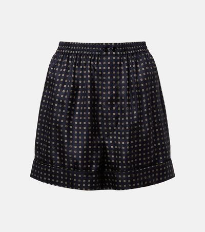 Saint Laurent Saint Laurent Printed silk shorts