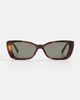 Saint Laurent Saint Laurent Rectangle Sunglasses Havana-Havana-Grey One - 2