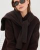 Saint Laurent Saint Laurent Rectangle Sunglasses Havana-Havana-Grey One - 3