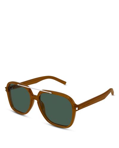 Saint Laurent Saint Laurent Rectangular Sunglasses, 58mm