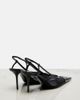 Saint Laurent Saint Laurent RenÃ©e 75 mesh and leather slingback pumps - 3