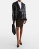 Saint Laurent Saint Laurent RenÃ©e 75 mesh and leather slingback pumps - 4