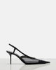 Saint Laurent Saint Laurent RenÃ©e 75 mesh and leather slingback pumps - 5