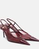 Saint Laurent Saint Laurent RenÃ©e leather-trimmed slingback pumps - 1