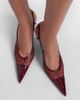 Saint Laurent Saint Laurent RenÃ©e leather-trimmed slingback pumps - 2