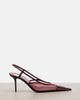 Saint Laurent Saint Laurent RenÃ©e leather-trimmed slingback pumps - 5