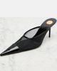 Saint Laurent Saint Laurent RenÃ©e mesh and leather mules - 7