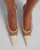 Saint Laurent Saint Laurent RenÃ©e mesh and leather slingback pumps - 2