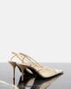 Saint Laurent Saint Laurent RenÃ©e mesh and leather slingback pumps - 3