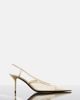 Saint Laurent Saint Laurent RenÃ©e mesh and leather slingback pumps - 5