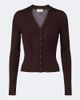 Saint Laurent Saint Laurent Ribbed-knit cardigan - 1