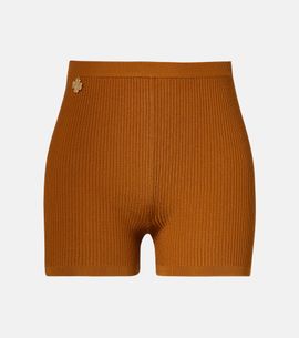 Saint Laurent Saint Laurent Ribbed-knit shorts