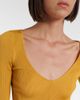 Saint Laurent Saint Laurent Ribbed-knit silk top - 3