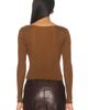 Saint Laurent Saint Laurent Ribbed Lacy Button Up Top - 3