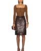 Saint Laurent Saint Laurent Ribbed Lacy Button Up Top - 4