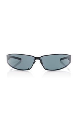 Saint Laurent Saint Laurent Rimless RacerFrame Metal Sunglasses