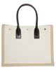 Saint Laurent Saint Laurent Rive Gauche Logo Canvas Tote - 3