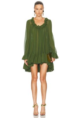 Saint Laurent Saint Laurent Ruffled Dress