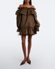Saint Laurent Saint Laurent Ruffled poplin minidress - 2