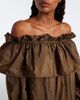 Saint Laurent Saint Laurent Ruffled poplin minidress - 3