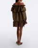 Saint Laurent Saint Laurent Ruffled poplin minidress - 5