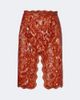 Saint Laurent Saint Laurent Scalloped coated lace pencil skirt - 1
