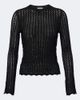 Saint Laurent Saint Laurent Semi-sheer pointelle top - 1