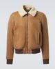Saint Laurent Saint Laurent Shearling-lined suede jacket - 1