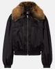 Saint Laurent Saint Laurent Shearling-trimmed blouson jacket - 1