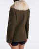 Saint Laurent Saint Laurent Shearling-trimmed wool-blend tweed jacket - 6