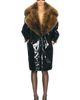 Saint Laurent Saint Laurent Shearling & Faux Leather Coat - 1