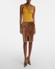 Saint Laurent Saint Laurent Shearling pencil skirt - 2