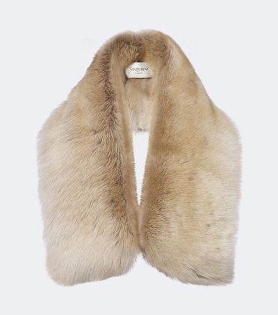 Saint Laurent Saint Laurent Shearling scarf