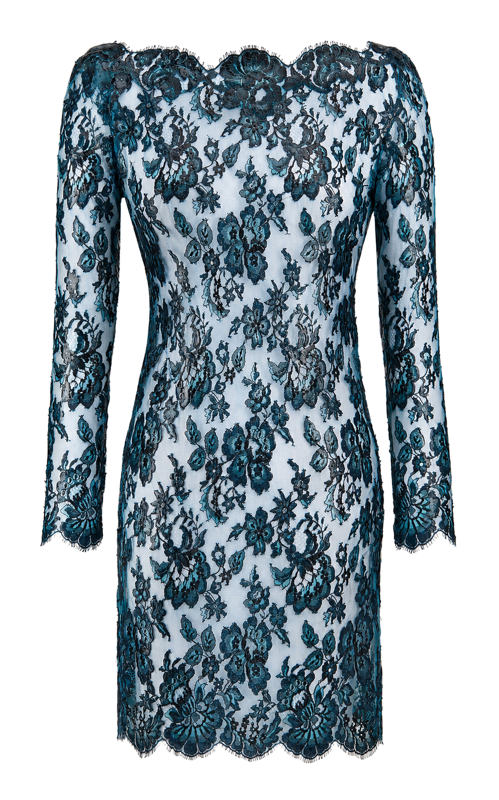 Saint Laurent Saint Laurent SiliconeCoated Lace Mini Dress