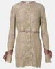 Saint Laurent Saint Laurent Silk-trimmed lace minidress - 1
