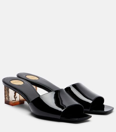 Saint Laurent Saint Laurent Sip patent leather mules