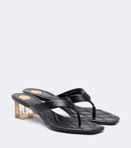 Saint Laurent Saint Laurent Sip quilted leather thong sandals