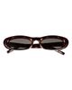 Saint Laurent Saint Laurent SL 557 Shade Plump 53mm Oval Sunglasses - 1